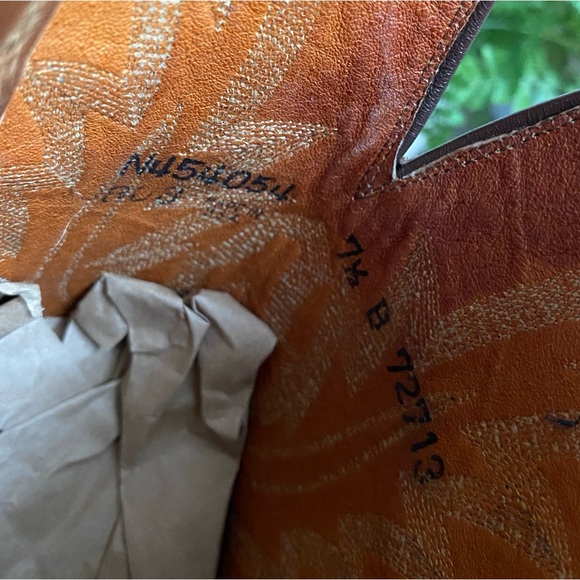 Lucchese 1883 Savannah Western Boots Cowboy Brown Mad Dog Goat Leather N4540 7.5 - Picture 16 of 16